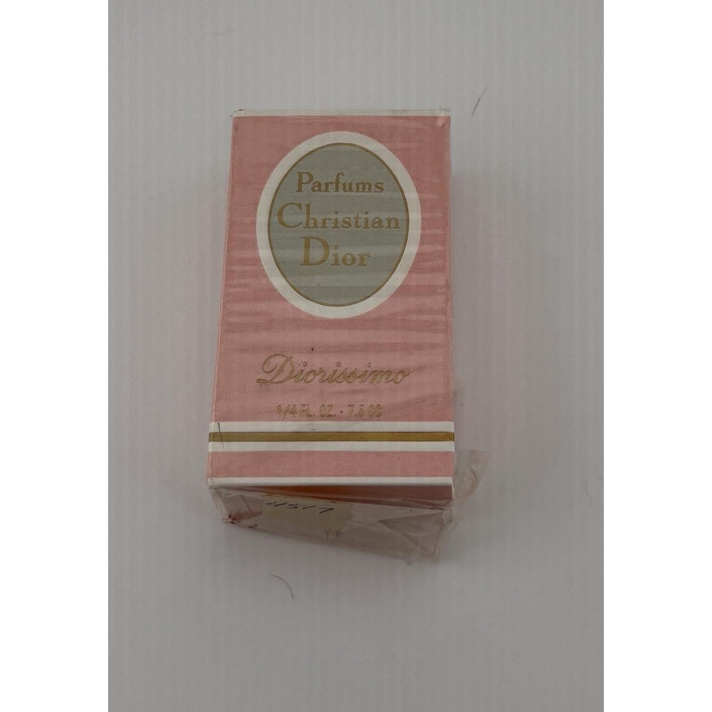 Vtg 80s DIORISSIMO by CHRISTIAN DIOR splash PURE PARFUM 1/4 oz 7.5 ml SEALED